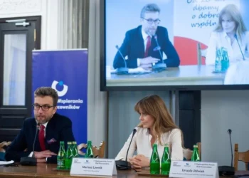 Rafał Górski - prezes Instytutu Spraw Obywatelskich_ Dorota Olko - posłanka