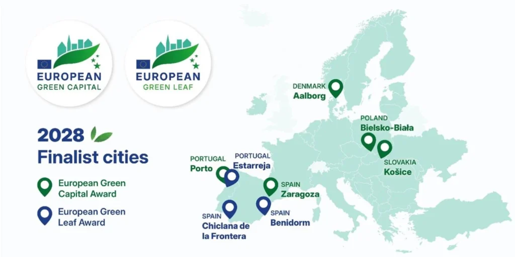 2028 Green Cities map
